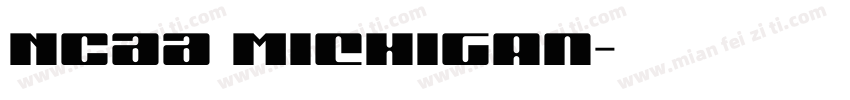 NCAA Michigan字体转换